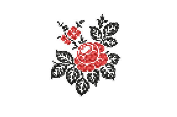 Cross Stitch Rose Embroidery Pattern Review
