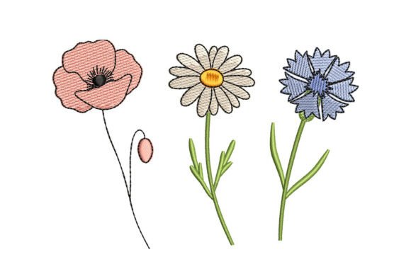 Cute Wildflower Trio: A Designer Review for Business Merch